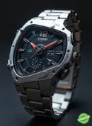 EDF-101ADR-A1 Black Silver Analog Watch.