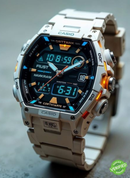 EDF-101ADR-A1 Black Silver Watch.
