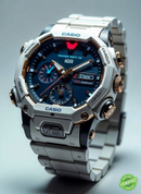 EDF-12052ED-A1 Black Silver Analog Digital Watch.