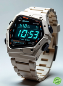 EDF-202ED-A1 Black Silver Nion Watch.